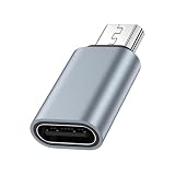 ChrisPow マイクロUSB変換アダプター 1個入り ブルー USB Type-C to Micro USB 変換コネクタ USB C（メス）to Mirco-USB（オス）変換アダプター OTG非対応 タイプCアダプター Type Bコネクタ 2A急速充電 データ同期 アンドロイド充電 Xperia、Galaxy S7、Nexus、 P10 Lite等Micro b Andriod