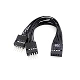 【スモールラボ】USB2.0 9pin 2分岐ケーブル マザーボード