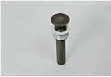 Yanksmart(TM) 1 1/2 Inches Antique Brass Bathroom Basin Drain Kitchen Sink Pop up Drain With Overflo