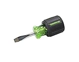Greenlee 0153-28C Stubby Screwdriver Flat Blade 1/4 by 1-1/4-Inch [並行輸入品]
