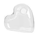 Baoblaze 透明　ガラス　花瓶　ハート型　花　植物　水栽培　花瓶　部屋　テーブル　装飾　恋人　ギフト