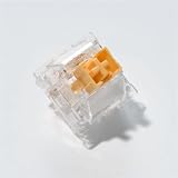 Outemu Silent Peach V3 RGB スイッチ、静音リニア軸がカスタムメカニカルキーボード用の透明な潤滑済みサイレントリニアスイッチ(30PCS)