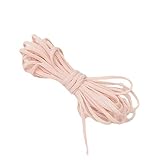 MYmama 手芸用パーツ 痛くなりにくい カラー 平ゴム 3mm幅 4.5m単位販売 ナイロン70％ポリウレタン30％ 裁縫材料 手芸用品 (ペールピンク 4.5m)