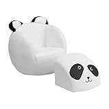 Offex OF-HR-8-GG Kids Panda Chair and Footstool [並行輸入品]