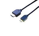 HDMI ミニHDMI 変換ケーブル Ver1.4 イーサネット、3D、4KX2K解像度、フルHD対応 (1m)