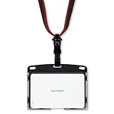 オープン工業 吊り下げ名札 アーバンスタイル 名札 カードホルダー ネームホルダー 脱着式 IDカード 名刺サイズ ハードケース 1枚 ブラック 黒 NU-2P-BK