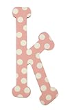 My Baby Sam Polka Dot Letter k, Pink/White by My Baby Sam [並行輸入品]