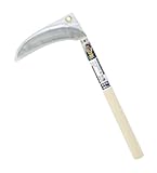 高儀 菊正馬 三日月鎌 ステンレス 波刃付 角度付 180mm