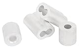 Forney 61039 Wire Rope Stops and Ferrules, Aluminum Cable Sleeves, 1/4-Inch, 2-Stops, 2-Ferrules by 