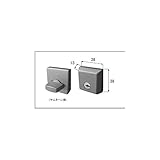 LIXIL メンテナンス部品 リビング建材用部品 ドア ラッチ 錠 角型シリンダー錠 シャインニッケルplus[MZTZDBC63] *製品色・形状等仕様変更になる場合があります*