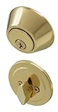 Honeywell 8111009 Single Cylinder Deadbolt, Polished Brass by Honeywell