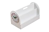 Tidy Books The Original Portable Wooden Kids Book Box and Storage Solution with Removable Play Clock