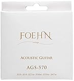 FOEHN AGS-570 Acoustic Guitar Strings Extra Light 80/20 Bronze アコースティックギター弦 10-47