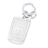 [YANMW] ヴォクシーノア 80系キーケースシエンタキーカバー 適合トヨタアルファード ヴェルファイア 30系スマートキーケースキーホルダー 可愛 シルバーホワイト