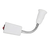 ILS - E27 Plug Lamp Base LED Light Bulb Socket 20cm Extend Holder Converter