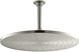 Kohler K-13691-BN 14" Contemporary Round Rain Showerhead, Vibrant Brushed Nickel [並行輸入品]