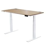 電動上下昇降デスク 天板 ウォールナット 脚 白 W120×D70×H62～127 W1200×D700×H620～1270 デスク スタンディングデスク 昇降式テーブル 昇降テーブル 上下昇降 昇降デスク 昇降 エルゴノミクス オフィスデ