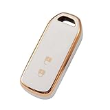 [YANMW] N-BOXキーケース適合ホンダ N-BOXキーカバー N-ONE N-WGN N-ワゴンNBOXカスタム N-VAN JF1 JF2 JF3 JF4 スマートキーケースキーホルダー 2ボタン (ホワイト)