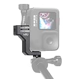 HSU gopro 縦撮りマウント アルミ垂直マウント gopro アダプター 横撮り 縦撮り GoPro Hero 13/12/11/10/9/8/7/6/5/4/3/.ほとんどのアクションカメラに適用アクセサリー