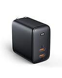 65W PD 充電器 Type C2ポート 急速充電器 USB-C Omnia Duo GaN 窒化ガリウム採用 PD対応 PSE技術基準適