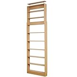 突っ張り 薄型書棚 幅75cm ライトブラウン WS-33LB