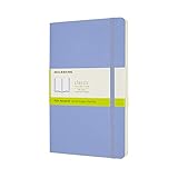 モレスキン ノート クラシックノートブック ソフトカバー 無地 ラージサイズ(横13cm×縦21cm) ハイドレイジブルー QP618B42