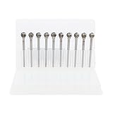 Fenteer シャンク　回転ヤスリ　ドリルビット　研削ツール　研削　面取り　長寿命　6mm　10個　全３タイプ　 - D型