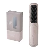 FESTINO(フェスティノ) スタイリングヒーターブラシ(SMHB-049) マイナスイオン 約140℃〜約200℃ ヒートブラシ ヘアアイロン機能付き USB充電式 コードレス 時短 スタイリング ギフト（サンドベージュ）
