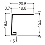 フクビ化学 F見切 FC-15S 長さ1.82m 白 1箱100本価格 FC15S