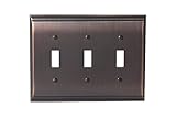 Amerock BP36502ORB Candler 3 Toggle Wallplate, Oil-Rubbed Bronze [並行輸入品]