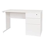 オフィスカグ オフィスデスク 事務机 片袖机 ホワイト 幅1200×奥行600×高さ700mm MOD-K1260-W