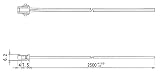 DNライティング SC-LED用調光信号渡りコード 2500mm片切り SKC2500片切り