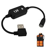ヒーターベスト USBブーストケーブル 5Vから 12V 昇圧 [YCJDP] 防寒ベスト/ヒーターパンツ USB変換ケーブル ルーターパワーバンク 電源充電ケーブル 電源コード変換コード ウィンドコア 電熱ベスト 変換アダプター 電気スタンド充電コード