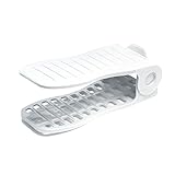 くつ収納ホルダー　スリムタイプ　2個セット (ホワイト)