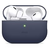【elago】 AirPods Pro2 対応 ケース 耐衝撃 薄型 ソフト シリコン カバー Lightning USB-C ワイヤレス充電 MagSafe 対応 [ Apple AirPods Pro 2 アップル エアポッツプロ2 第2世代 対応 ] ORIGINAL BASIC ジーンインディゴ