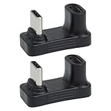 prendre Type-C 角度 変換アダプタ 2個セット U字型 USB3.1 USB タイプC 映像信号対応 最大100W USB PD データ転送 Steam Deck スマートフォン PR-UA036-2ST