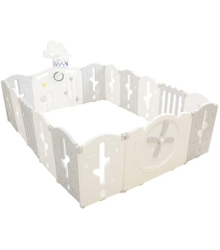 Amazon.co.jp: ベビーサークル 折りたたみ 8枚パネル ドア付 ベビー