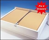 Fix a引き出しキット( x4パック)修復Broken &すばやく簡単に引き出し、Reinforce /強化引き出し、Mend Broken Drawers