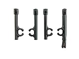 Mercenary Company 4pc Peltor Comtacヘッドセット&イヤーマフ用交換用ポスト/ガイドアーム (ブラック)