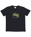 [カドヤ] Tシャツ カットソー CHILL OUT - T ブラック Sサイズ 7877-0