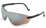 Uvex S4503 Falcon Safety Eyewear, Black Frame, Gold Mirror Ultra-Dura Hardcoat Lens [並行輸入品]