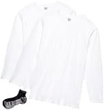 [プリントスター] 5.6オンス CVL ヘビーウェイト 長袖 Tシャツ 2枚組 Sportsソックスセット ホワイト XL