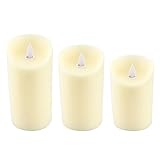 B2ocled 　LEDキャンドルライト　ナイトライト　ろうそくライト　光ゆらぎ　超リアル　癒し　夜灯　電球色　3個セット