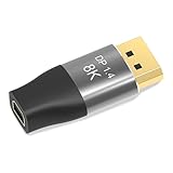 Mini DP-DisplayPort 延長アダプタ 双方向伝送 8K@60HZ/4K@144Hz/2K@240Hz Mini DP(オス)-DP(メス)変換コネクタ ビデオ PC ノートパソコン テレビ適用