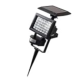 FLAMEER 庭園灯 太陽光 モーションセンサーライト　IP44防水 30 LED 車道 庭 芝生 歩道　耐久性