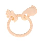 Anself 赤ちゃんの歯が生える玩具 キャンディーカラー 食品等級 シリコーン チュアブル ループブレスレットおしゃぶり BPAフリー