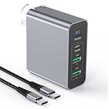 6 ポート急速充電器 Type-C PD充電器 100W 3USB C+3USB A iPhone16 充電器 ACアダプター【PSE技術基準適合/PowerIQ搭載】iPhone 16/15/14/13/12/11/Pro Max、iPad、タブレットなどその他機器対応