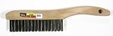 Hot Max 22040 4x16 Carbon Steel Shoe Handle Wire Brush, Wood Handle by Hot Max