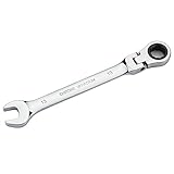 KISENG フレックスラチェットレンチ 首振りラチェット スパナ レンチ 13mm 1本