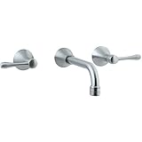 Cifial 244.156.620 Brookhaven Two Handle Wall Mount Lavatory Faucet, Satin Nickel [並行輸入品]